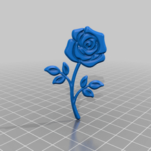 rose art 2d 3d print model - Mito3D