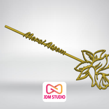 gül asam pembe teşekkür çiçek 3d print model - Mito3D