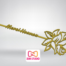 gül dadı pembe Aşk teşekkür çiçek 3d print model - Mito3D