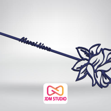 rosa nora grazie tu fiore 3d print model - Mito3D