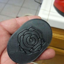 rose belt buckle fashion accessories 3d print model - Mito3D