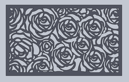 Rosa pastel plantilla stancil suministros decoracion horneando herramientas crema mantequilla textura 3d print model - Mito3D