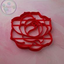rose cookie cutter cutting cake cutters stamps cookiecutter frame clay heart love valentine'sday 3d print model - Mito3D