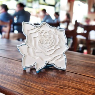 rose cookie cutter stamp rose rose cookie cutter cookie cutter cookie cut kitchen rose valentine cookie cutter mothers day rose rose mom cookies roses flower flower cookie cutter cookie stamp rose stamp 3d rose 2d art rose gift mother gift  3d print model - Mito3D