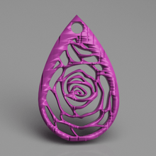 rose earrings jewelry earring idealab peace nature natural roses flowers flower church belief pendants pendant 3d print model - Mito3D