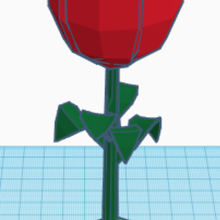 rosa fiore arte San Valentino giorno 3d print model - Mito3D
