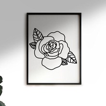 Rose fleur mur 3d print model - Mito3D