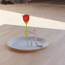 rosa flor art proponer romántico 3d print model - Mito3D