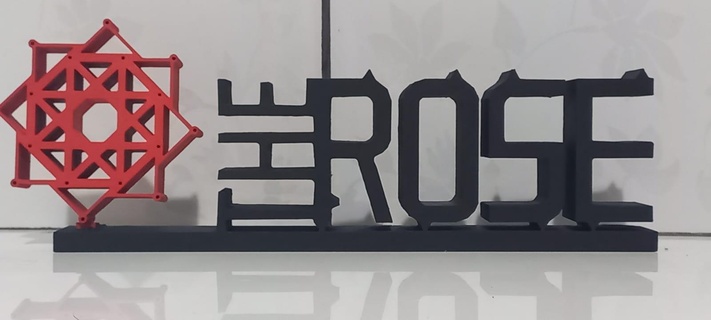 Rose Logo kpop Banda Kunst 3d print model - Mito3D