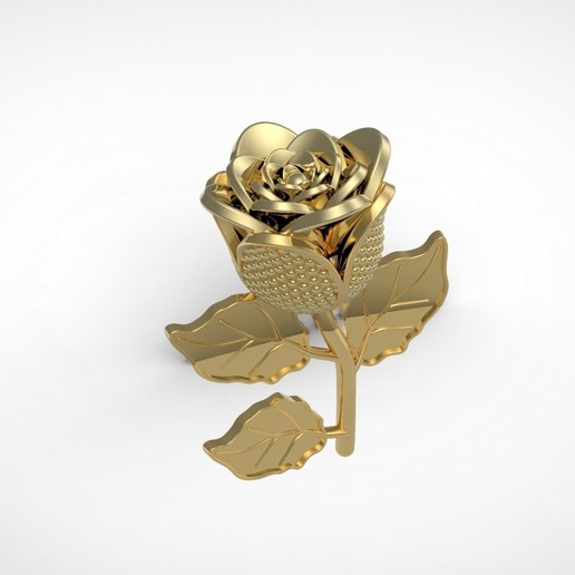 rose-Anhänger Schmuck Anhänger rose 3D print model - Mito3D