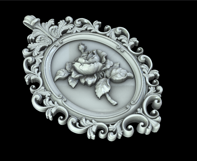 rosa pendente amore bellezza passione eleganza natura romanza Tesoro floreale simbolismo affetto 3D print model - Mito3D