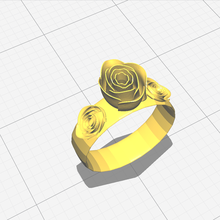 Rosa anillo 3d print model - Mito3D