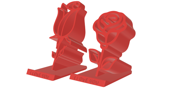 rose tulip shaped phone stand bundle- instant download - supports needed holder iphone samsung flower mothers day birthday 3d print model - Mito3D