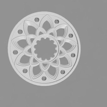 rose window architecture cathedral gothic stained-glass 3d print model - Mito3D