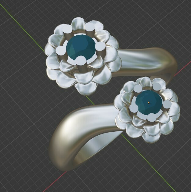 roses Jewelry 3D print model - Mito3D