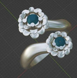 roses bijoux 3d print model - Mito3D