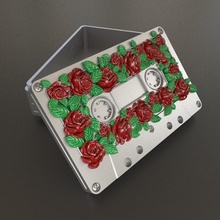 roses audio cassette box art stall storage tap 3d print model - Mito3D