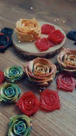 rosas artesanía decoración toppers cumpleaños decoraciones Boda aniversario regalo ocasión impresión sitio apoya Rosa imanes cabello arcos flores dulce 16 3d print model - Mito3D
