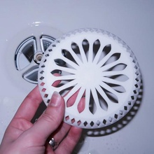 rosette shower filter home siphon pretty rose window hair bath bathtub bathroom clogged pipe 3d print model - Mito3D