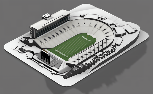 ross ade Stadion purdue Kesselbauer Fußball Ross 3d print model - Mito3D