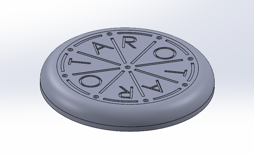 rota roman tic tac toe edge game board strategy 3d print model - Mito3D