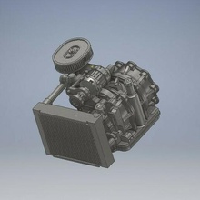döner motor 13b ida Mazda rx 7 döküm 164 ölçek Sıcak tekerlekler 1 64scale gazlar vagon chevy part3d ölçeklendirmek özel gaz motoru araba minyatür 64 2020 2021 3d print model - Mito3D