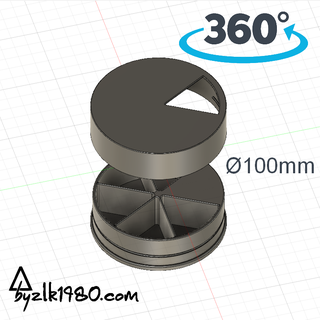 döner vites kutusu Kutu vidalar durum kılıf dolap depolama 3d print model - Mito3D