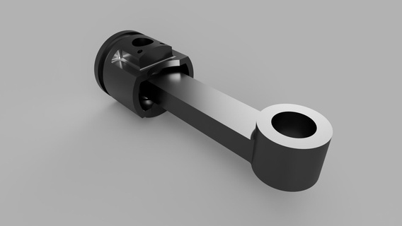 rotierend Hammer Kolben Werkzeuge schonen 3d print model - Mito3D