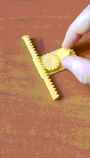 rotierend linear Getriebe Mechanismus Gadget Spielzeug abgeschrägt Räder Ausrüstung Übertragung 3d print model - Mito3D