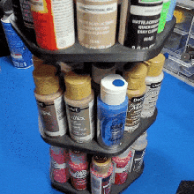rotativo acrílico pintura armazenamento 3d print model - Mito3D