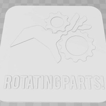 rotating parts signage art signs logos sign sigange 3d print model - Mito3D