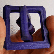 rotating square fidget gadget toy fidget spinner rotation cube art fidget toy fiddle print place fun 3d print model - Mito3D