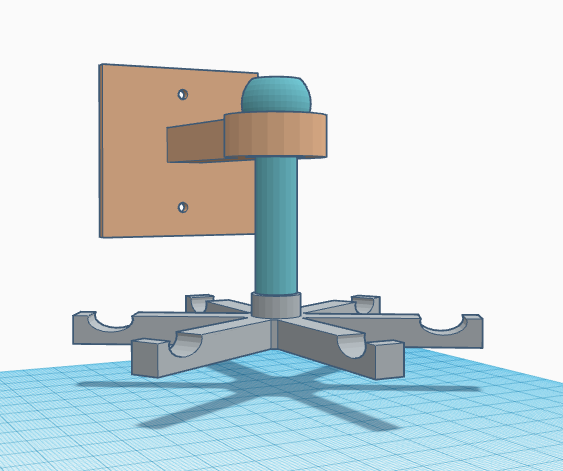 rotierend Unterstützung Universal 3D print model - Mito3D