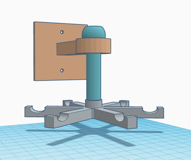 giratorio apoyo universal 3d print model - Mito3D