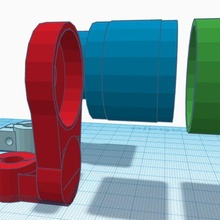 rotierend Tätowierung Maschine 3 Teile Drücken 3d print model - Mito3D