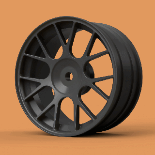 rotiform tuf mst rc wheel 1 10 Game rim drift street 12mm hex car 1:10 1/10 tamiya custom rep reproduction 3d print model - Mito3D