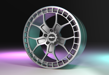 rotiform zmo-m rims wheels stance 1 24 scalemodel 3d print model - Mito3D