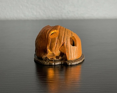 rotten jack o'lantern - halloween pumpkin boy knife jackolantern scary spooky carve horror movie pumkin carving home decor fall decoration michael myers 3d print model - Mito3D