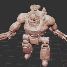 rotten robot death game nurgle guard warhammer 40000 40k chaos daemon dreadnought contemptor 3d print model - Mito3D
