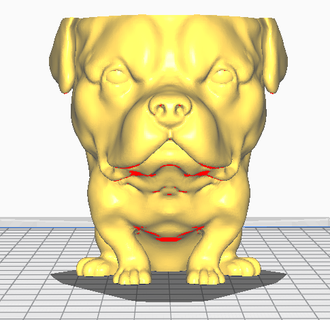 rottweiler chien funko planteur rottwailer pot 3d print model - Mito3D