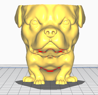 rottweiler dog funko planter rottwailer pot 3d print model - Mito3D