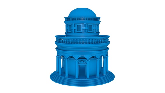 rotonda architettura antico colonna stl edificio elemento statua classico monumento 3d print model - Mito3D