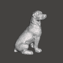 rotwailer cão mascote figura arte amigo animal bebê cachorro 3d print model - Mito3D