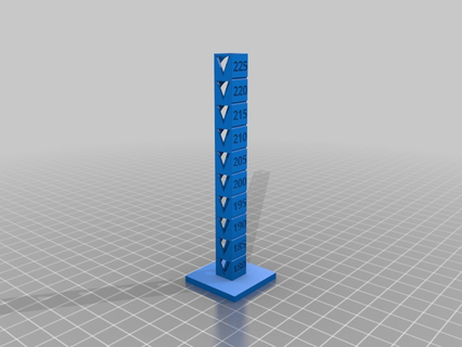 Torre tentación áspera personalizado 3d impresión pruebas 3d print model - Mito3D