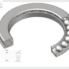 roulement axial ferramenta A impressão 3d 3d print model - Mito3D