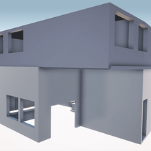 tour-immeuble d'angle de l'architecture l'environnement l'actif jeu modèle sa masse la construction 3d print model - Mito3D