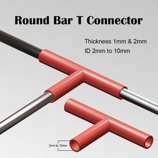 round bar connector 3d print model - Mito3D