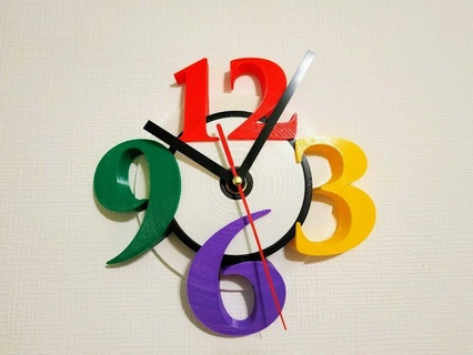 redondo reloj Arte 3d print model - Mito3D