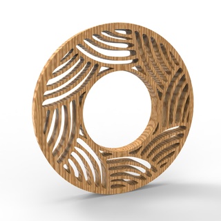 yuvarlak bardak altlığı Ayarlamak 6 paketlemek Sanat dekor dekorasyon 3d print model - Mito3D