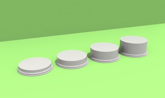 round display bases mega pack miniature 3d print model - Mito3D